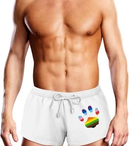 Prowler Swim Trunk White Oversized Paw S - Quick-Dry Lightweight Fit