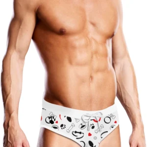 Prowler Swim Brief Puppie Print S Lightweight Quick-Dry Design