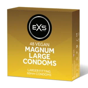 EXS Magnum Large 48-Pack Premium Latex Intimate Protection 60mm