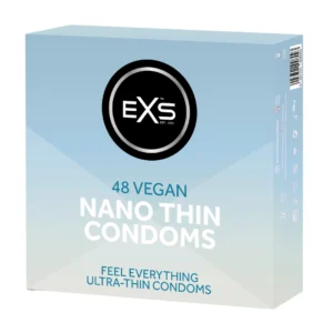 EXS Nano Thin 48-Pack Premium Ultra-Thin Latex Barrier 0.045mm Regular