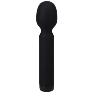Doc Johnson Black Silicone Compact Wand Massager USB Rechargeable 10 Modes