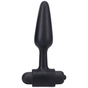 Doc Johnson Vibrating Anal Plug 10-Function 4" Silicone Black
