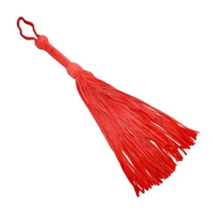 Prowler RED Leather Suede Flogger Red - Weighted Handle, 50 cm