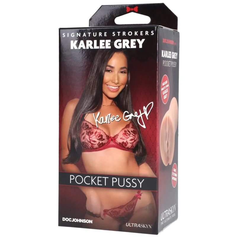 Doc Johnson Karlee Grey ULTRASKYN Pocket Stroker Anatomical Model