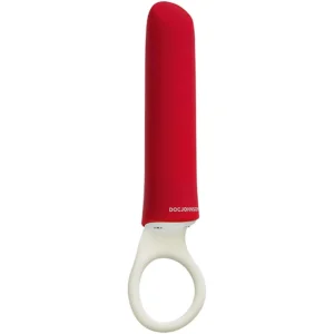 Doc Johnson iPlease Mini Vibrator Red - Compact USB Rechargeable Model