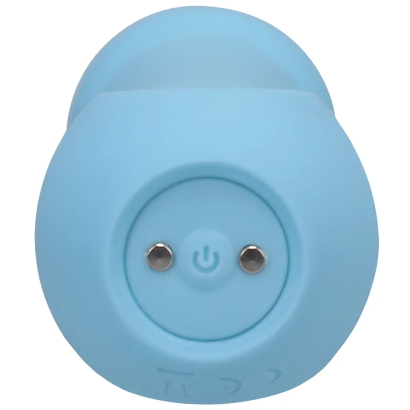 Euphoria Silicone Wand Vibrator Rechargeable Blue - Quiet Operation