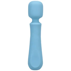 Euphoria Silicone Wand Vibrator Rechargeable Blue - Quiet Operation