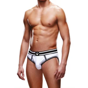 Prowler Open Brief XXL White/Black - Stylish Backless Underwear XXL