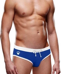 Prowler Swim Brief S Blue - Sporty Nylon Swimwear with Logo Detail