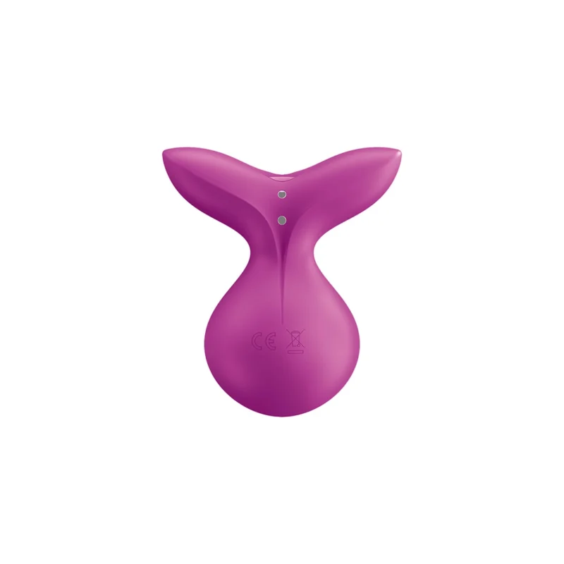 Viva la Vulva 3 Lay-On Vibrator Violet - Ergonomic Silicone Model