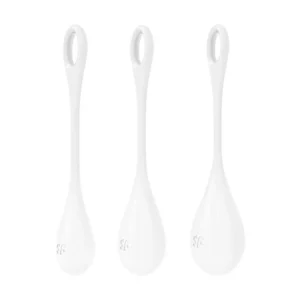 Fun Factory Yoni Power 1 Kegel Ball Set - Pelvic Floor Trainer, White/Red