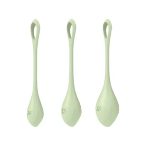 Satisfyer  Yoni Power 2 Pelvic Floor Training Set, Silicone, Green