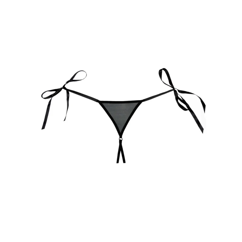 Lolita Lace Mesh Panties Open Front Design One Size