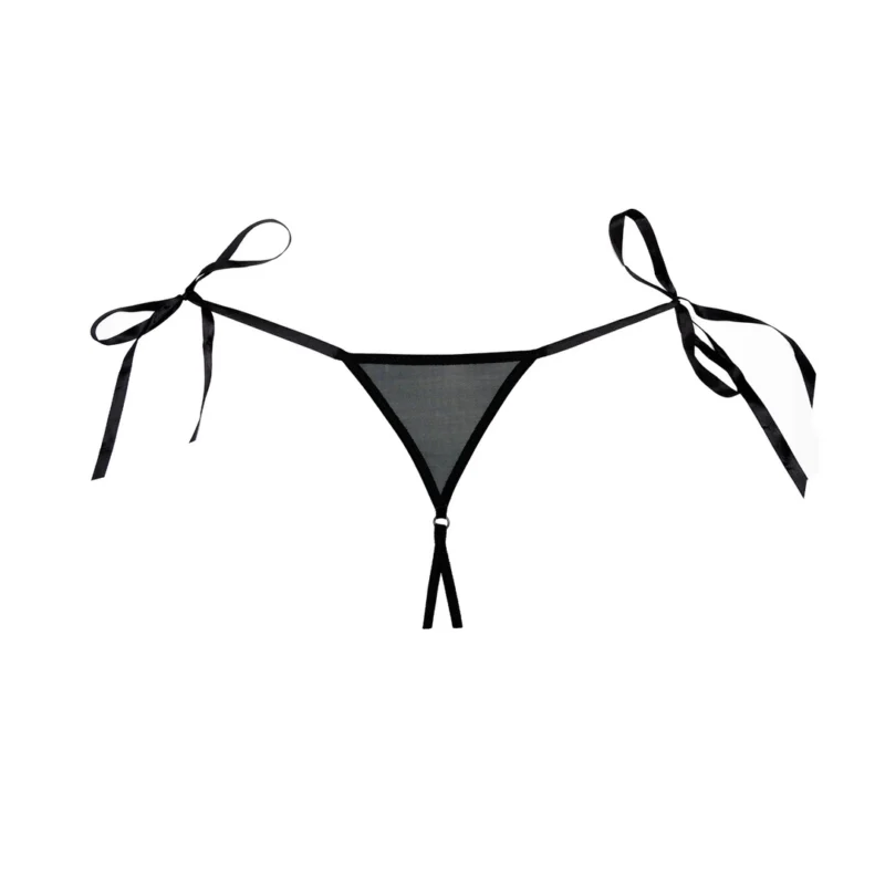 Lolita Lace Mesh Panties Open Front Design One Size