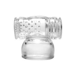 Hummingbird Attachment for Wand Massager Clear TPR 3.25x1.25in