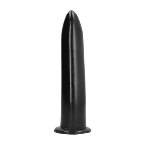 All Black 20 cm Intimate Model - Flexible Smooth Surface, Black
