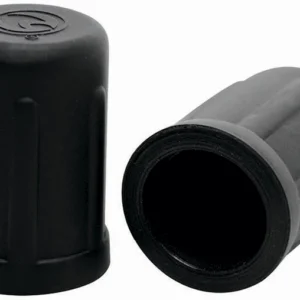 XR Brands Viper Nipple Suction Cups Black TPE 1.5" Compact Design