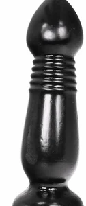 All Black Champagne-Shaped Intimate Plug 27.5 cm Black