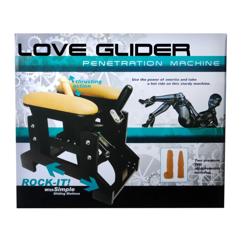 Love Glider Intimate Ride Machine with Adjustable Attachments Black