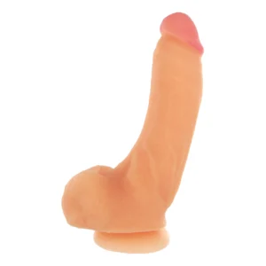XR Brands Girthy George 9" Intimate Model with Suction Cup, Light Beige