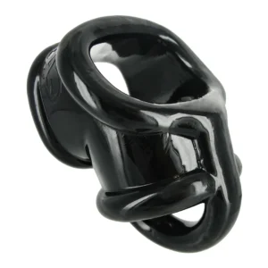 Annex TPR Chastity Cage System with Anatomical Divider, Black