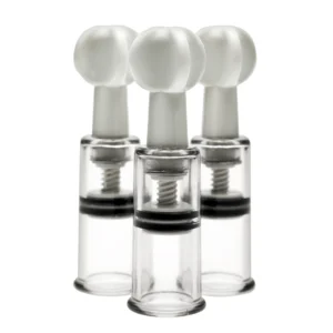 XR Brands Twisted Triplets Compact Suction Cylinder Set Clear ABS
