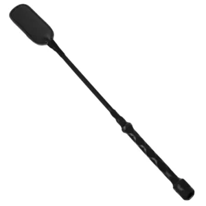 Master Series Short Riding Crop, Leather Tip, 44.5 cm, Black