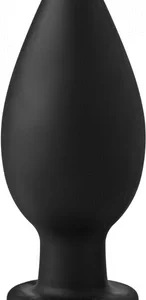 Master Series Colossus XXL Silicone Plug with Suction Base Black