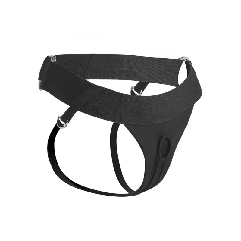 Avalon Jock Style Adjustable Strap-On Harness System Black 46in