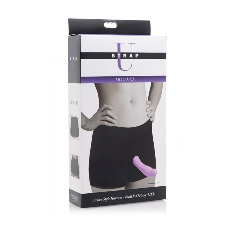 Mod Active-Style Cotton Harness with Built-in O-Ring L/XL Black