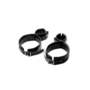 Master Series Thigh and Wrist Restraint System Adjustable Black PU