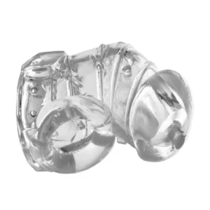 XR Brands Detained 2.0 Transparent Flexible Restraint Cage TPR 3in