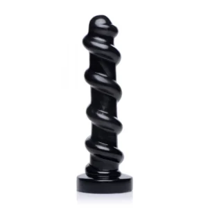 XR Brands The Screw Intimate Machine Black with Textured Spiral Design 27 cm