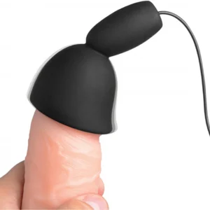 XR Brands Deluxe Silicone Head Stimulator 10-Mode Black