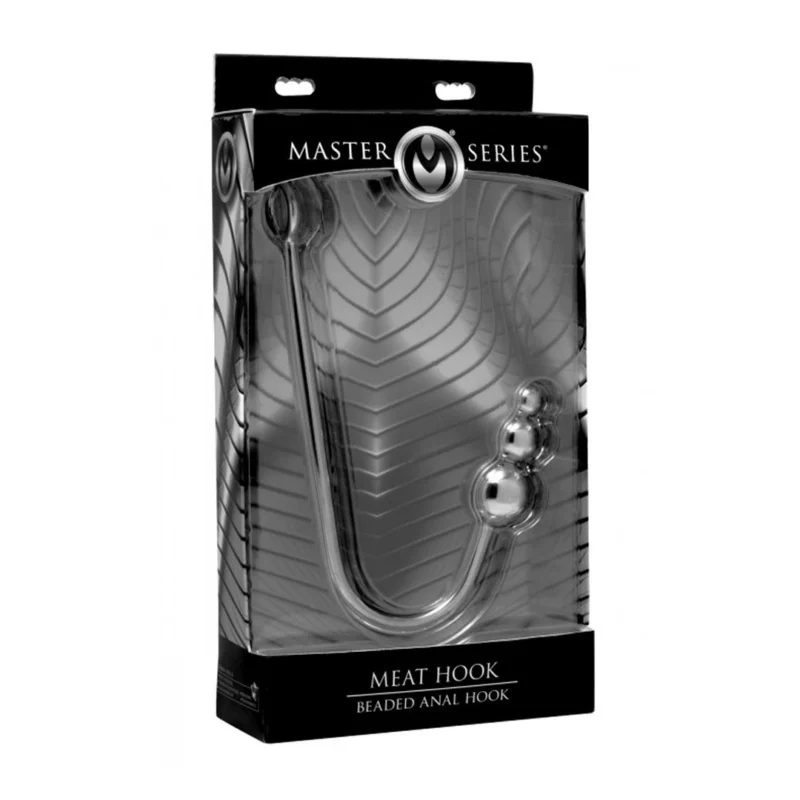 XR Brands Master Series Intimate Beaded Stainless Steel Hook 27 cm