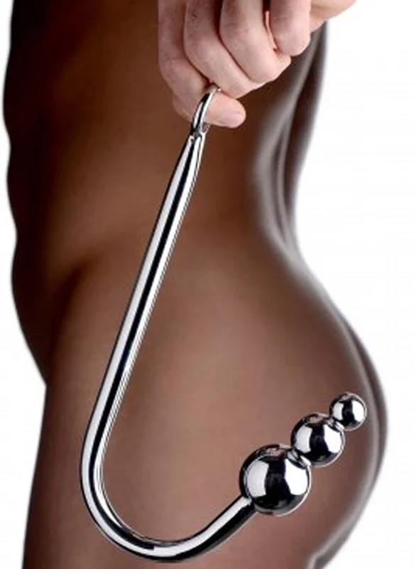 XR Brands Master Series Intimate Beaded Stainless Steel Hook 27 cm