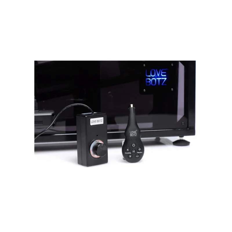 Athena Ultimate Intimate Machine with Adjustable Dual Rods & Remote, Black