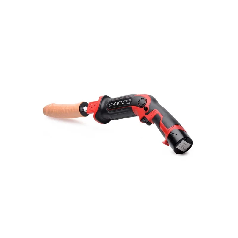 Lovebotz Thrust-Bot Handheld Multi-Speed Intimate Power Tool, 7” TPE, Light