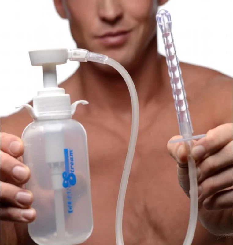 XR Brands CleanStream Pump Action Hygiene Bottle 300ml with Nozzle