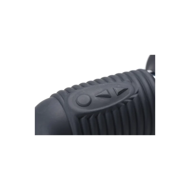 XR Brands Power Pounder Black Vibrating Thrusting Silicone Device 29cm