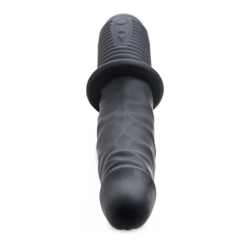 XR Brands Power Pounder Black Vibrating Thrusting Silicone Device 29cm