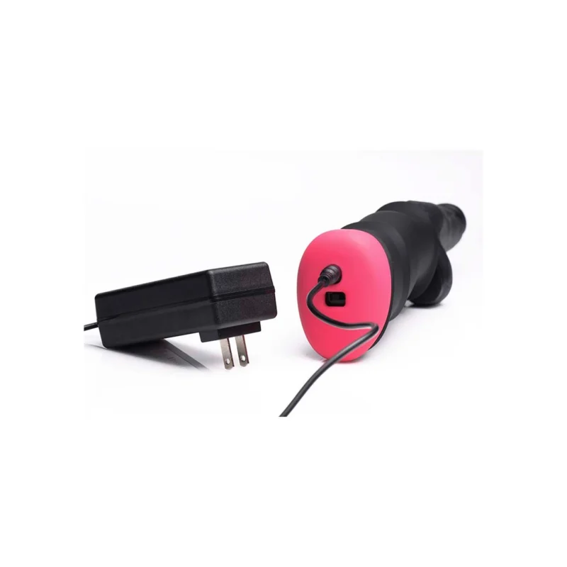XR Brands Mega Pounder Handheld Thrusting Machine Black Silicone Set