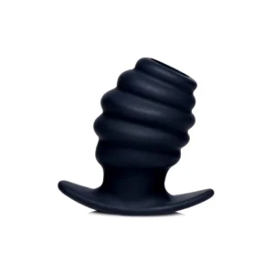 HIVE Small Silicone Tunnel Plug - Ribbed, Hollow, Anatomical Shape