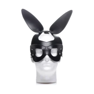 Bad Bunny Vegan Rabbit Mask with Adjustable Straps - Black, Unisex