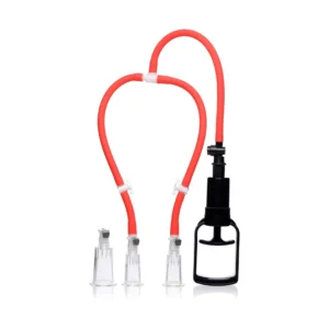 XR Brands 3-Way Pump System Adjustable Vacuum Cylinders Transparent