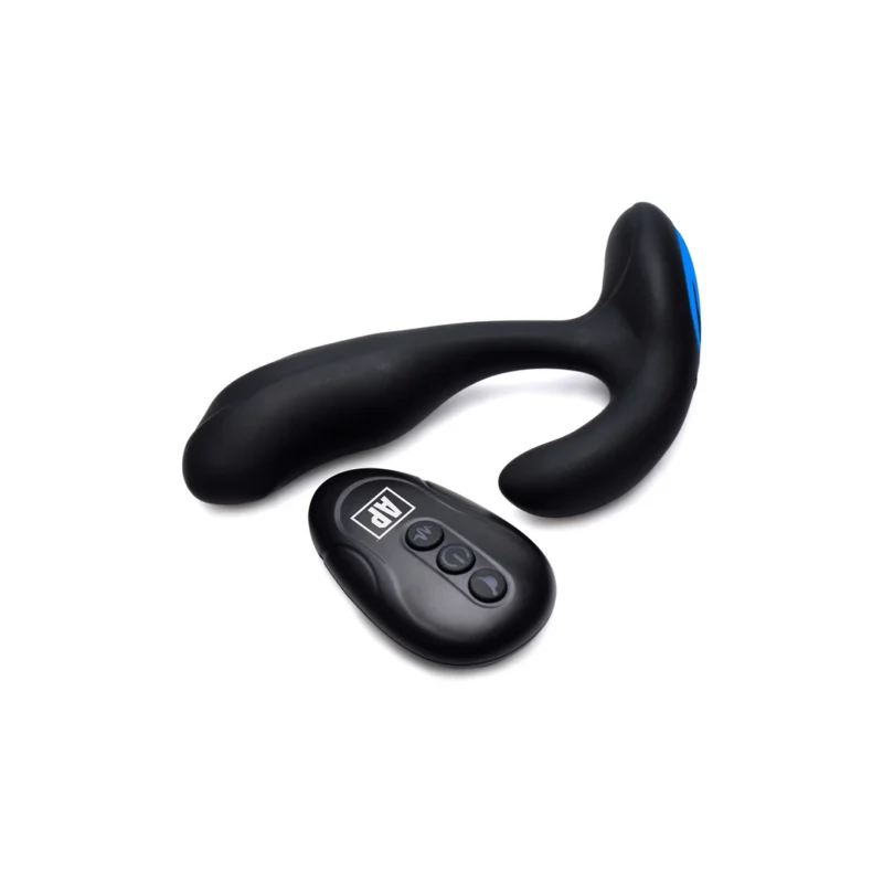 XR Brands 7x P-Bender Flexible Prostate Massager with Remote, Black