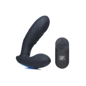 XR Brands P-Thump Tapping Prostate Device 7 Modes Remote Control Black