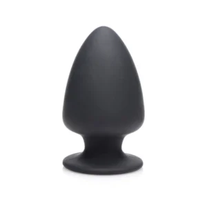 XR Brands Squeezable Intimate Plug Small Thermo-Reactive Black