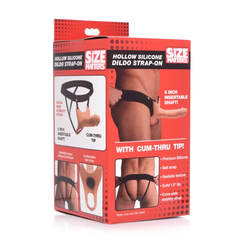 Master Series Hollow Silicone Strap-On Harness Light 25.6cm