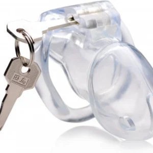 XR Brands Clear Captor Chastity System with Keys Medium Transparent